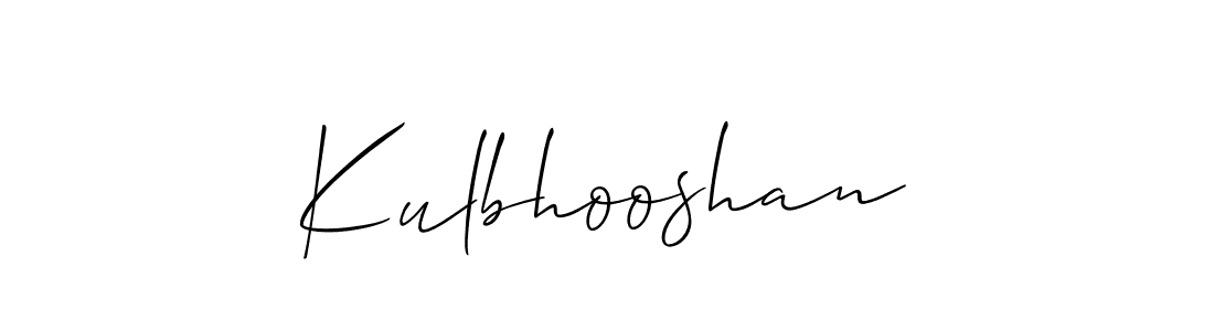 It looks lik you need a new signature style for name Kulbhooshan. Design unique handwritten (Allison_Script) signature with our free signature maker in just a few clicks. Kulbhooshan signature style 2 images and pictures png