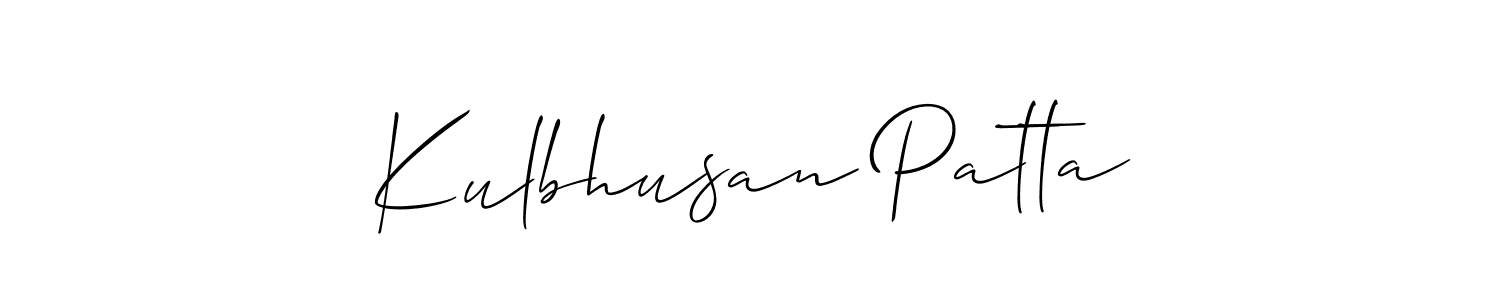 Similarly Allison_Script is the best handwritten signature design. Signature creator online .You can use it as an online autograph creator for name Kulbhusan Patta. Kulbhusan Patta signature style 2 images and pictures png