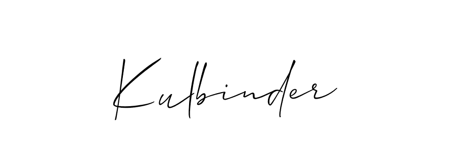 How to make Kulbinder name signature. Use Allison_Script style for creating short signs online. This is the latest handwritten sign. Kulbinder signature style 2 images and pictures png