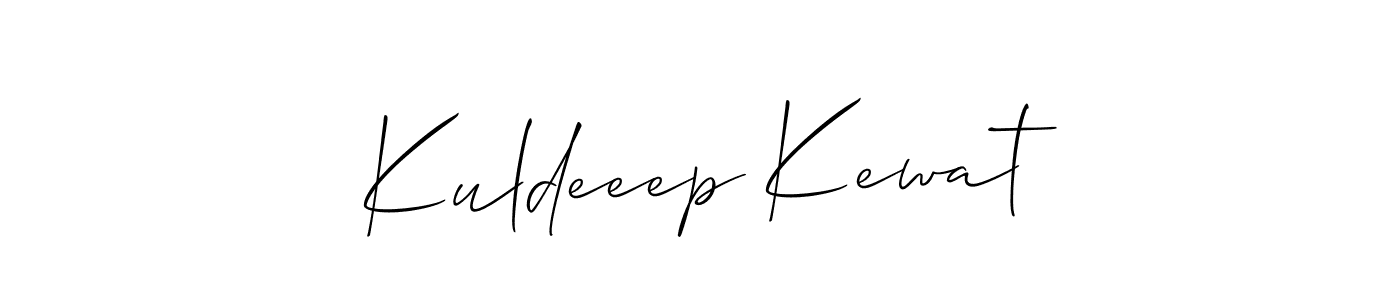 Make a short Kuldeeep Kewat signature style. Manage your documents anywhere anytime using Allison_Script. Create and add eSignatures, submit forms, share and send files easily. Kuldeeep Kewat signature style 2 images and pictures png