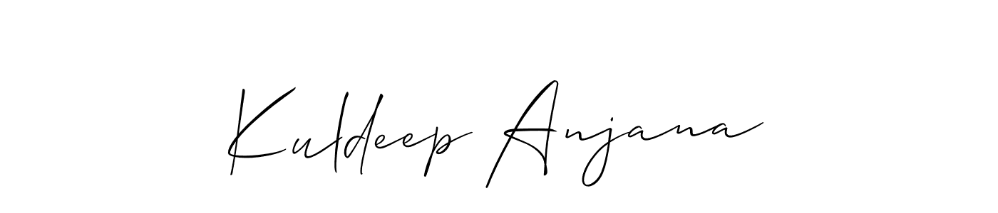 Once you've used our free online signature maker to create your best signature Allison_Script style, it's time to enjoy all of the benefits that Kuldeep Anjana name signing documents. Kuldeep Anjana signature style 2 images and pictures png