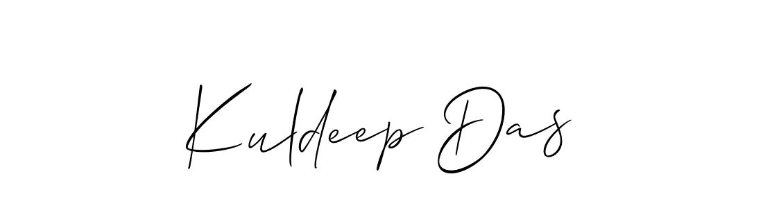 Allison_Script is a professional signature style that is perfect for those who want to add a touch of class to their signature. It is also a great choice for those who want to make their signature more unique. Get Kuldeep Das name to fancy signature for free. Kuldeep Das signature style 2 images and pictures png