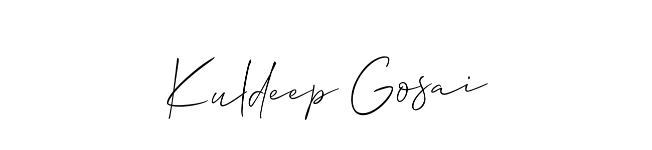How to Draw Kuldeep Gosai signature style? Allison_Script is a latest design signature styles for name Kuldeep Gosai. Kuldeep Gosai signature style 2 images and pictures png