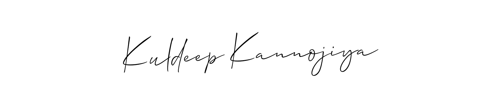 You should practise on your own different ways (Allison_Script) to write your name (Kuldeep Kannojiya) in signature. don't let someone else do it for you. Kuldeep Kannojiya signature style 2 images and pictures png