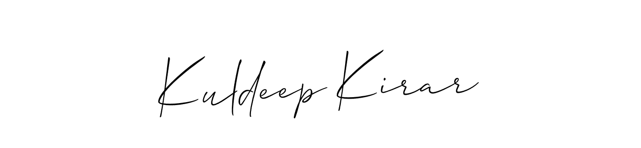 How to Draw Kuldeep Kirar signature style? Allison_Script is a latest design signature styles for name Kuldeep Kirar. Kuldeep Kirar signature style 2 images and pictures png