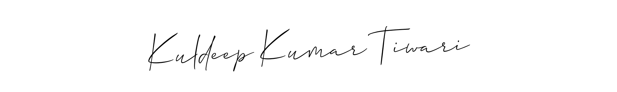 Also we have Kuldeep Kumar Tiwari name is the best signature style. Create professional handwritten signature collection using Allison_Script autograph style. Kuldeep Kumar Tiwari signature style 2 images and pictures png