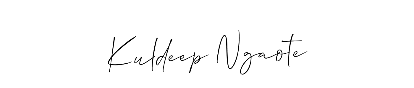 It looks lik you need a new signature style for name Kuldeep Ngaote. Design unique handwritten (Allison_Script) signature with our free signature maker in just a few clicks. Kuldeep Ngaote signature style 2 images and pictures png