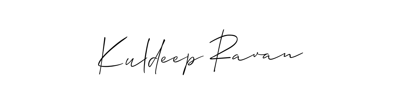 Also we have Kuldeep Ravan name is the best signature style. Create professional handwritten signature collection using Allison_Script autograph style. Kuldeep Ravan signature style 2 images and pictures png