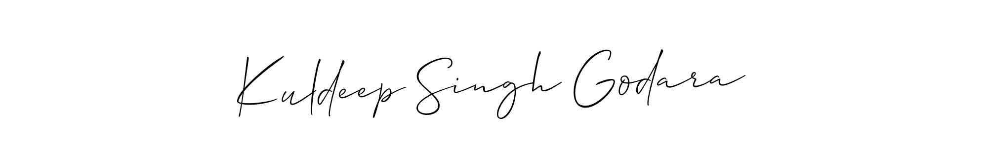 Create a beautiful signature design for name Kuldeep Singh Godara. With this signature (Allison_Script) fonts, you can make a handwritten signature for free. Kuldeep Singh Godara signature style 2 images and pictures png