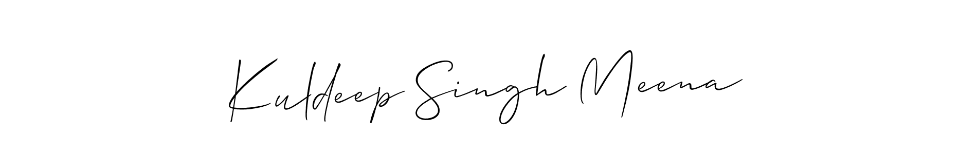 if you are searching for the best signature style for your name Kuldeep Singh Meena. so please give up your signature search. here we have designed multiple signature styles  using Allison_Script. Kuldeep Singh Meena signature style 2 images and pictures png