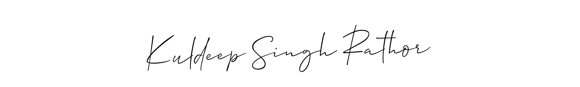 Also we have Kuldeep Singh Rathor name is the best signature style. Create professional handwritten signature collection using Allison_Script autograph style. Kuldeep Singh Rathor signature style 2 images and pictures png