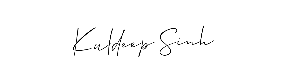 Allison_Script is a professional signature style that is perfect for those who want to add a touch of class to their signature. It is also a great choice for those who want to make their signature more unique. Get Kuldeep Sinh name to fancy signature for free. Kuldeep Sinh signature style 2 images and pictures png