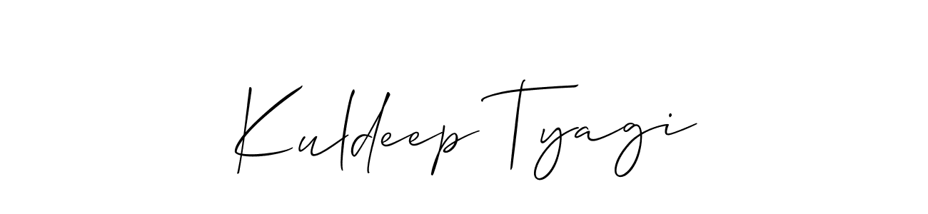 How to Draw Kuldeep Tyagi signature style? Allison_Script is a latest design signature styles for name Kuldeep Tyagi. Kuldeep Tyagi signature style 2 images and pictures png