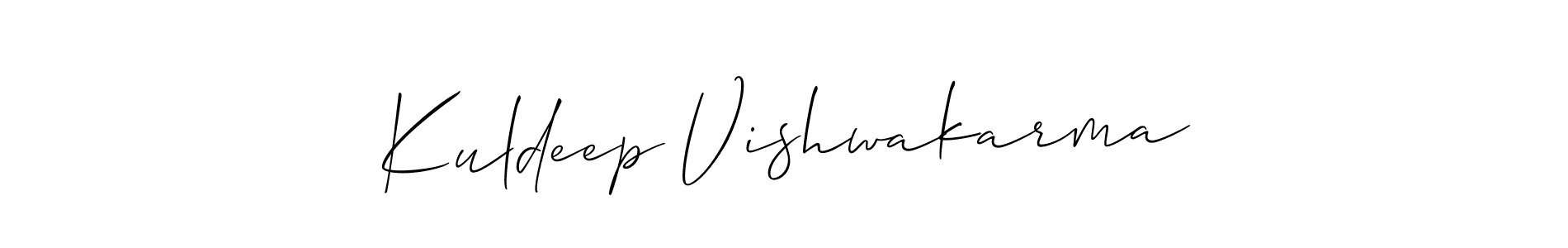 Kuldeep Vishwakarma stylish signature style. Best Handwritten Sign (Allison_Script) for my name. Handwritten Signature Collection Ideas for my name Kuldeep Vishwakarma. Kuldeep Vishwakarma signature style 2 images and pictures png