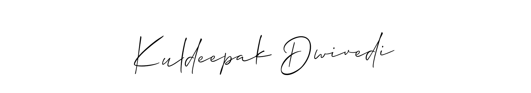 How to Draw Kuldeepak Dwivedi signature style? Allison_Script is a latest design signature styles for name Kuldeepak Dwivedi. Kuldeepak Dwivedi signature style 2 images and pictures png