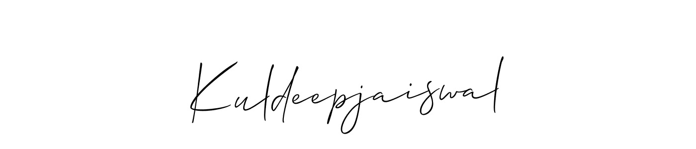 You should practise on your own different ways (Allison_Script) to write your name (Kuldeepjaiswal) in signature. don't let someone else do it for you. Kuldeepjaiswal signature style 2 images and pictures png