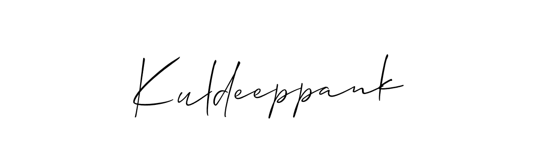 It looks lik you need a new signature style for name Kuldeeppank. Design unique handwritten (Allison_Script) signature with our free signature maker in just a few clicks. Kuldeeppank signature style 2 images and pictures png