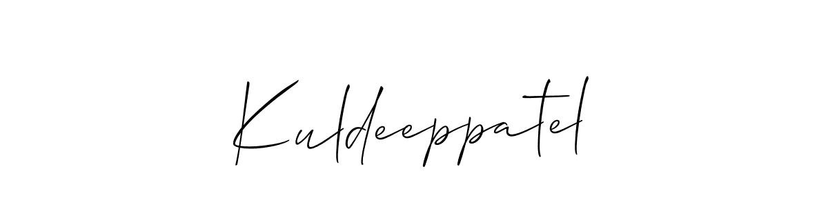 How to Draw Kuldeeppatel signature style? Allison_Script is a latest design signature styles for name Kuldeeppatel. Kuldeeppatel signature style 2 images and pictures png