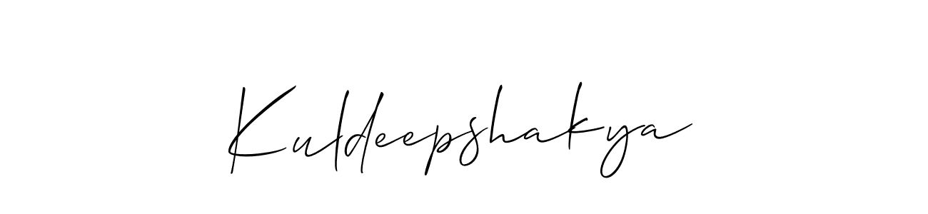 Design your own signature with our free online signature maker. With this signature software, you can create a handwritten (Allison_Script) signature for name Kuldeepshakya. Kuldeepshakya signature style 2 images and pictures png