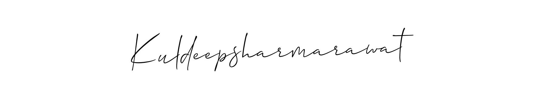 Also You can easily find your signature by using the search form. We will create Kuldeepsharmarawat name handwritten signature images for you free of cost using Allison_Script sign style. Kuldeepsharmarawat signature style 2 images and pictures png