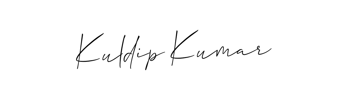 You should practise on your own different ways (Allison_Script) to write your name (Kuldip Kumar) in signature. don't let someone else do it for you. Kuldip Kumar signature style 2 images and pictures png