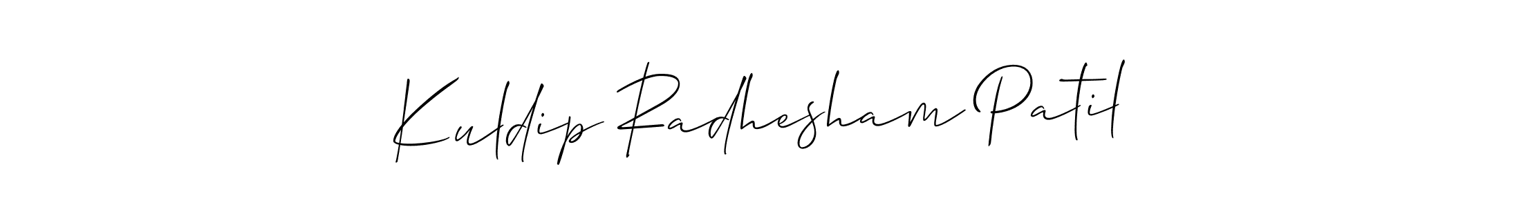 Best and Professional Signature Style for Kuldip Radhesham Patil. Allison_Script Best Signature Style Collection. Kuldip Radhesham Patil signature style 2 images and pictures png