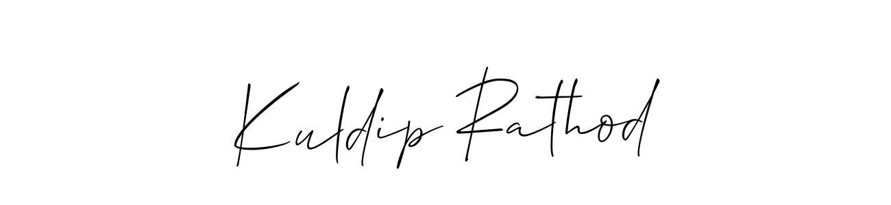 How to Draw Kuldip Rathod signature style? Allison_Script is a latest design signature styles for name Kuldip Rathod. Kuldip Rathod signature style 2 images and pictures png