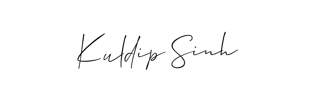 How to make Kuldip Sinh signature? Allison_Script is a professional autograph style. Create handwritten signature for Kuldip Sinh name. Kuldip Sinh signature style 2 images and pictures png