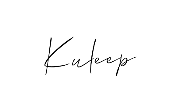 You should practise on your own different ways (Allison_Script) to write your name (Kuleep) in signature. don't let someone else do it for you. Kuleep signature style 2 images and pictures png