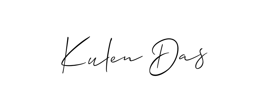 Also we have Kulen Das name is the best signature style. Create professional handwritten signature collection using Allison_Script autograph style. Kulen Das signature style 2 images and pictures png