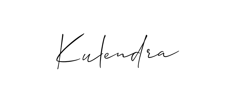 Make a short Kulendra signature style. Manage your documents anywhere anytime using Allison_Script. Create and add eSignatures, submit forms, share and send files easily. Kulendra signature style 2 images and pictures png