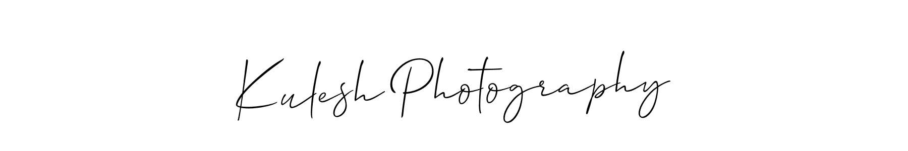 How to Draw Kulesh Photography signature style? Allison_Script is a latest design signature styles for name Kulesh Photography. Kulesh Photography signature style 2 images and pictures png