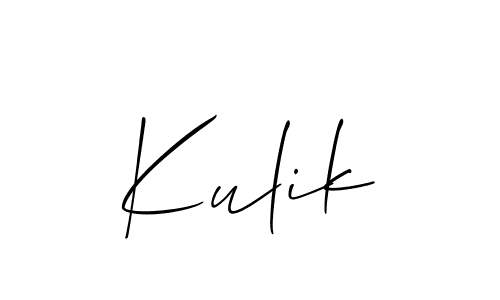 Make a beautiful signature design for name Kulik. Use this online signature maker to create a handwritten signature for free. Kulik signature style 2 images and pictures png