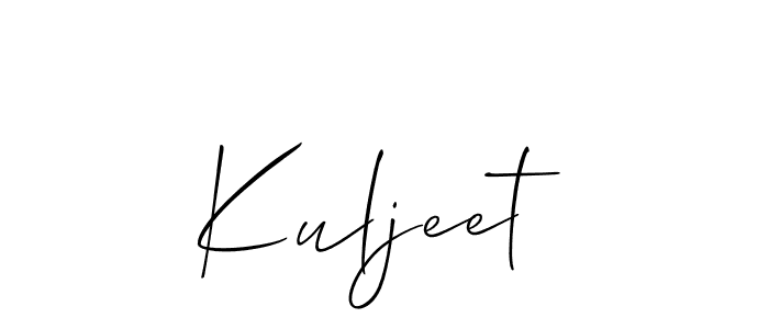 Make a short Kuljeet signature style. Manage your documents anywhere anytime using Allison_Script. Create and add eSignatures, submit forms, share and send files easily. Kuljeet signature style 2 images and pictures png