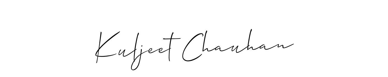 Make a short Kuljeet Chauhan signature style. Manage your documents anywhere anytime using Allison_Script. Create and add eSignatures, submit forms, share and send files easily. Kuljeet Chauhan signature style 2 images and pictures png