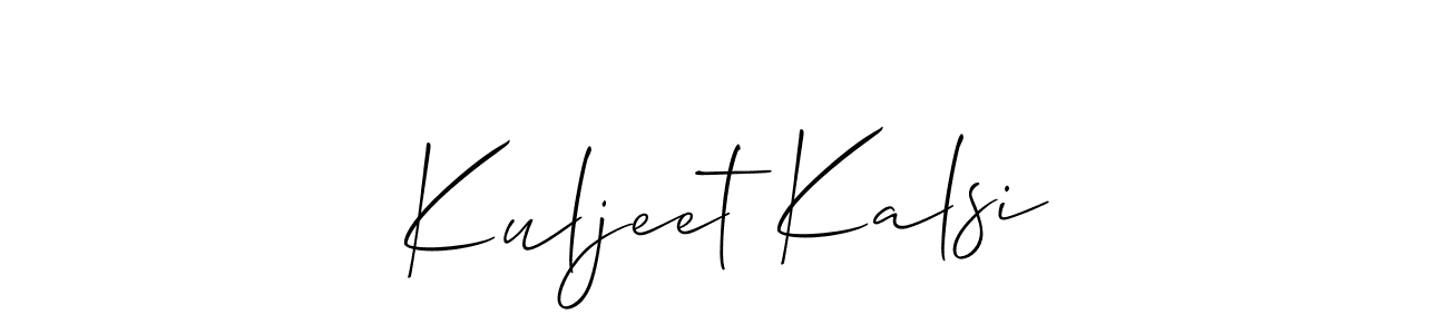 This is the best signature style for the Kuljeet Kalsi name. Also you like these signature font (Allison_Script). Mix name signature. Kuljeet Kalsi signature style 2 images and pictures png