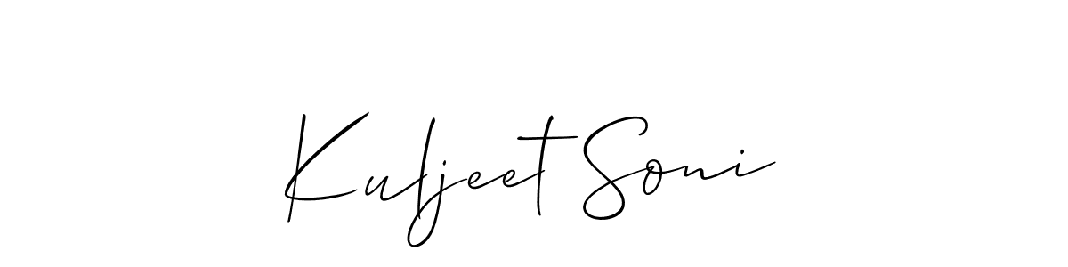 Make a beautiful signature design for name Kuljeet Soni. Use this online signature maker to create a handwritten signature for free. Kuljeet Soni signature style 2 images and pictures png
