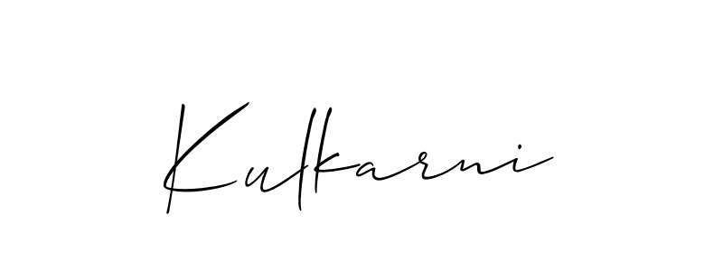 How to Draw Kulkarni signature style? Allison_Script is a latest design signature styles for name Kulkarni. Kulkarni signature style 2 images and pictures png