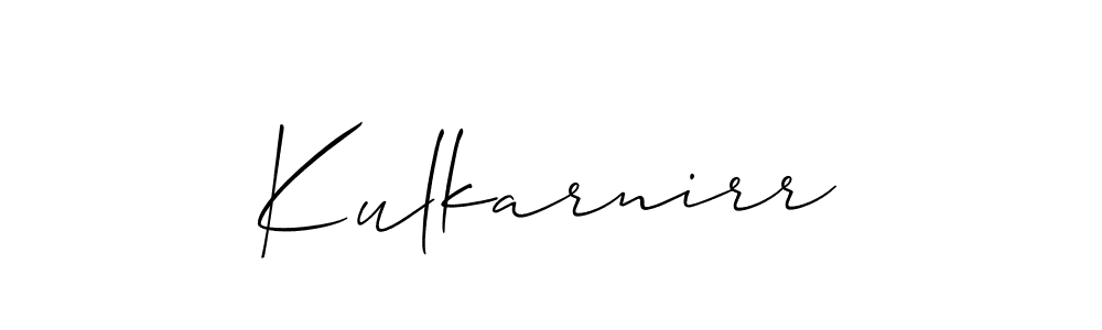 How to Draw Kulkarnirr signature style? Allison_Script is a latest design signature styles for name Kulkarnirr. Kulkarnirr signature style 2 images and pictures png