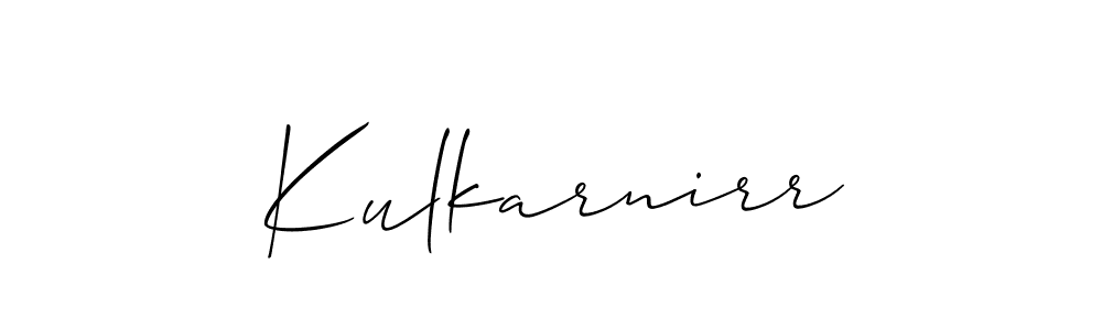 How to Draw Kulkarnirr signature style? Allison_Script is a latest design signature styles for name Kulkarnirr. Kulkarnirr signature style 2 images and pictures png