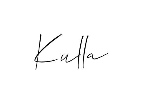 Also You can easily find your signature by using the search form. We will create Kulla name handwritten signature images for you free of cost using Allison_Script sign style. Kulla signature style 2 images and pictures png