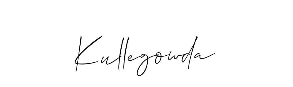 You should practise on your own different ways (Allison_Script) to write your name (Kullegowda) in signature. don't let someone else do it for you. Kullegowda signature style 2 images and pictures png