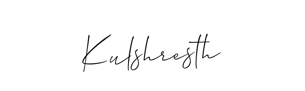 You can use this online signature creator to create a handwritten signature for the name Kulshresth. This is the best online autograph maker. Kulshresth signature style 2 images and pictures png