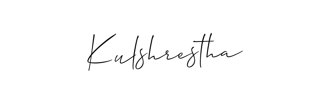 Make a beautiful signature design for name Kulshrestha. Use this online signature maker to create a handwritten signature for free. Kulshrestha signature style 2 images and pictures png