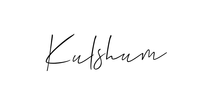 Kulshum stylish signature style. Best Handwritten Sign (Allison_Script) for my name. Handwritten Signature Collection Ideas for my name Kulshum. Kulshum signature style 2 images and pictures png