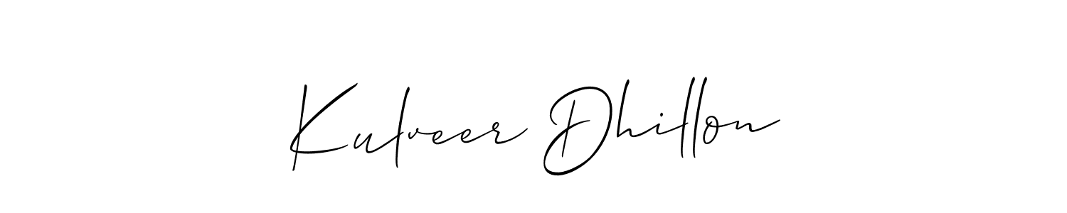 Also You can easily find your signature by using the search form. We will create Kulveer Dhillon name handwritten signature images for you free of cost using Allison_Script sign style. Kulveer Dhillon signature style 2 images and pictures png