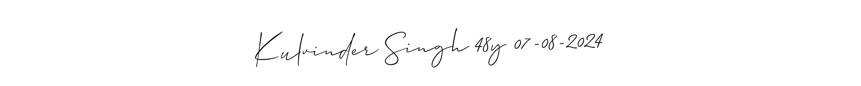 Best and Professional Signature Style for Kulvinder Singh 48y 07-08-2024. Allison_Script Best Signature Style Collection. Kulvinder Singh 48y 07-08-2024 signature style 2 images and pictures png