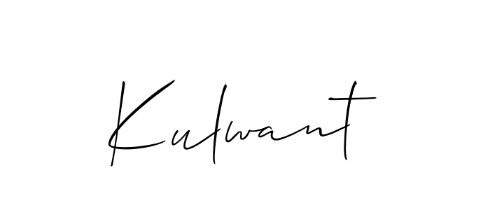 Kulwant stylish signature style. Best Handwritten Sign (Allison_Script) for my name. Handwritten Signature Collection Ideas for my name Kulwant. Kulwant signature style 2 images and pictures png