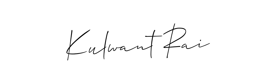 This is the best signature style for the Kulwant Rai name. Also you like these signature font (Allison_Script). Mix name signature. Kulwant Rai signature style 2 images and pictures png