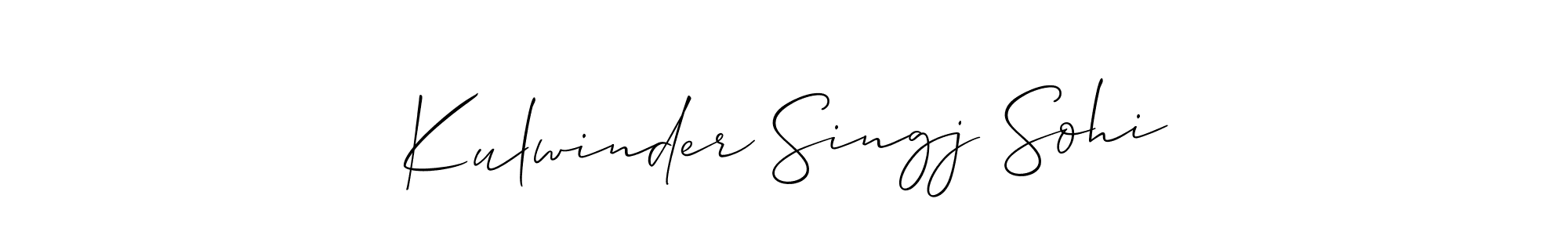 Best and Professional Signature Style for Kulwinder Singj Sohi. Allison_Script Best Signature Style Collection. Kulwinder Singj Sohi signature style 2 images and pictures png